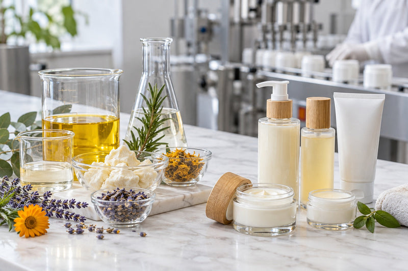 Bulk products vs finished private label products - route comparison for beauty brands